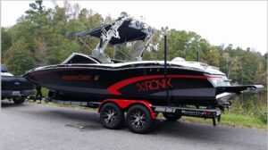 Mastercraft X-46 Ski and Wakeboard Boat - black color