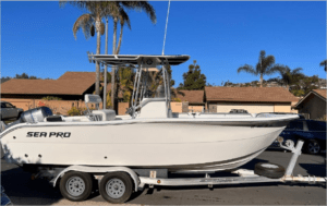 Sea Pro 220 Center Console Saltwater Fishing Power Boat - featured