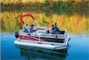 Seadoo Pontoon Boat - black gray