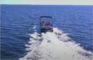 Seadoo Pontoon Boat - on the sea