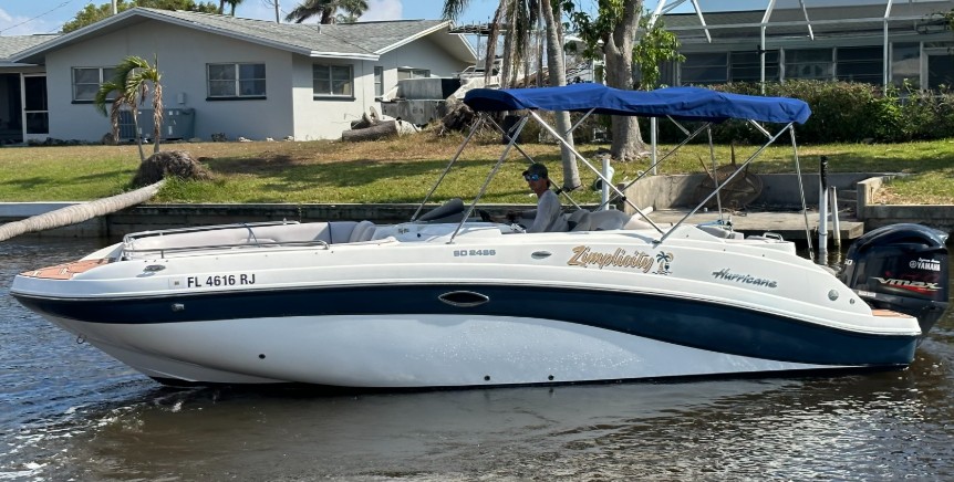 24 ft hurricane deck boat for sale​